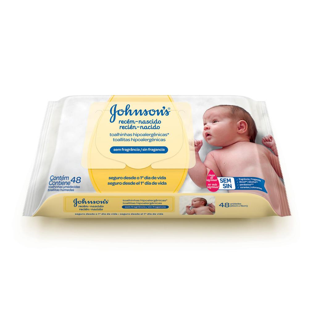 Toallitas Húmedas Johnson's Baby Recién Nacido Pack 48un - JOHNSON